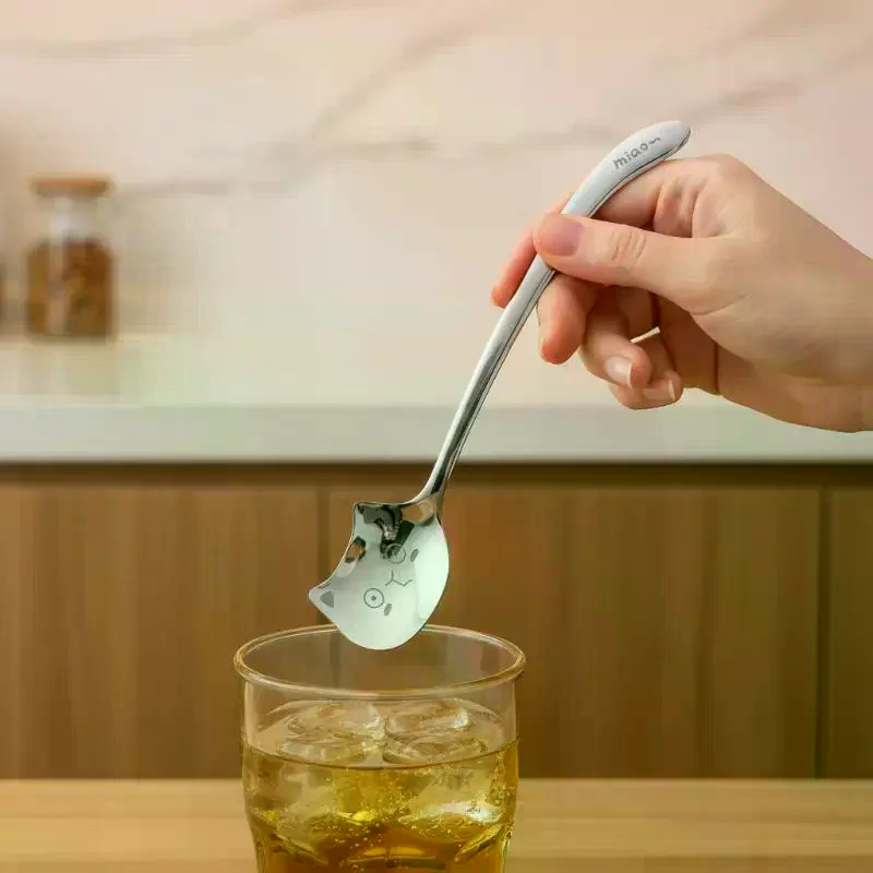 Coffee Tea Uses - Łyżeczka ze stali nierdzewnej z uroczym