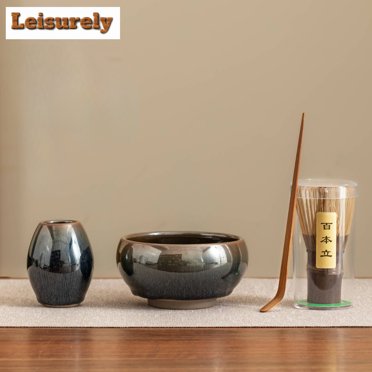 Matcha Whisk Set - Zestaw do Matcha Jianzhan, cztery elementy:
