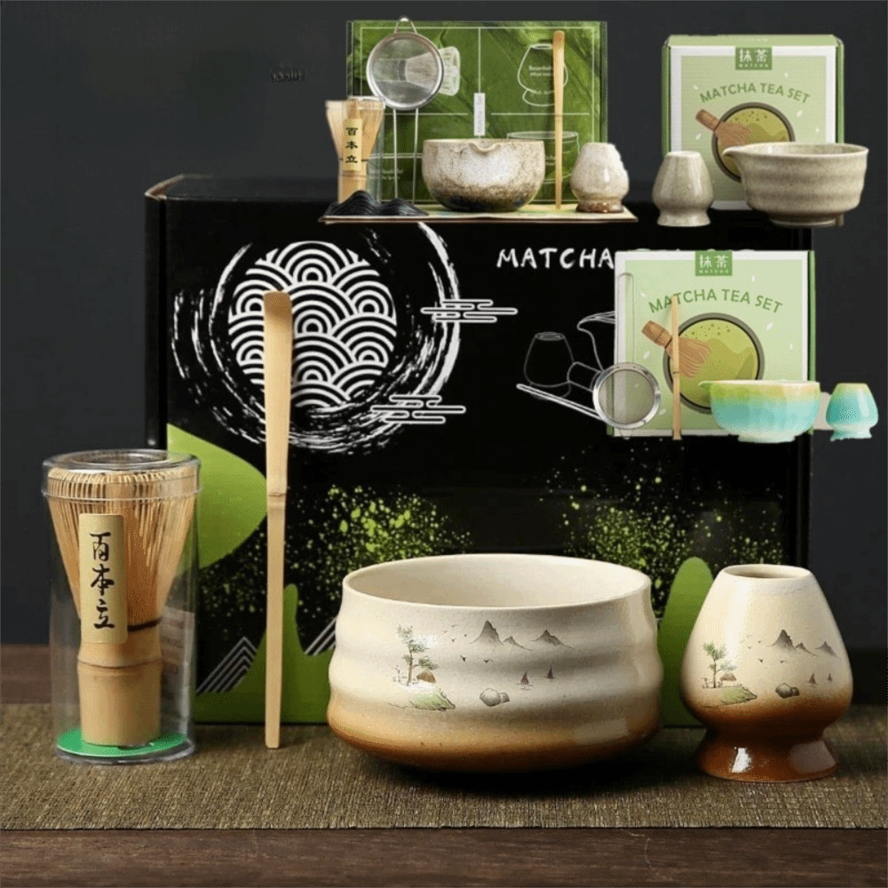 Matcha Whisk Set - Patyczki do herbaty, japoński zestaw do