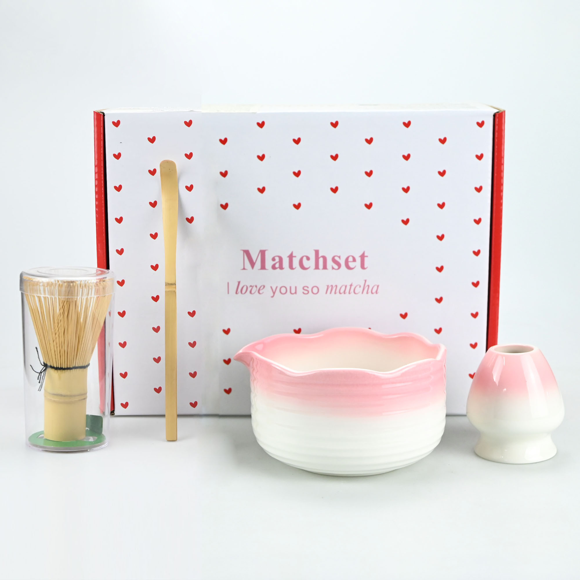 Matcha Whisk Set - 4 szt./zestaw Miseczki do Matcha w