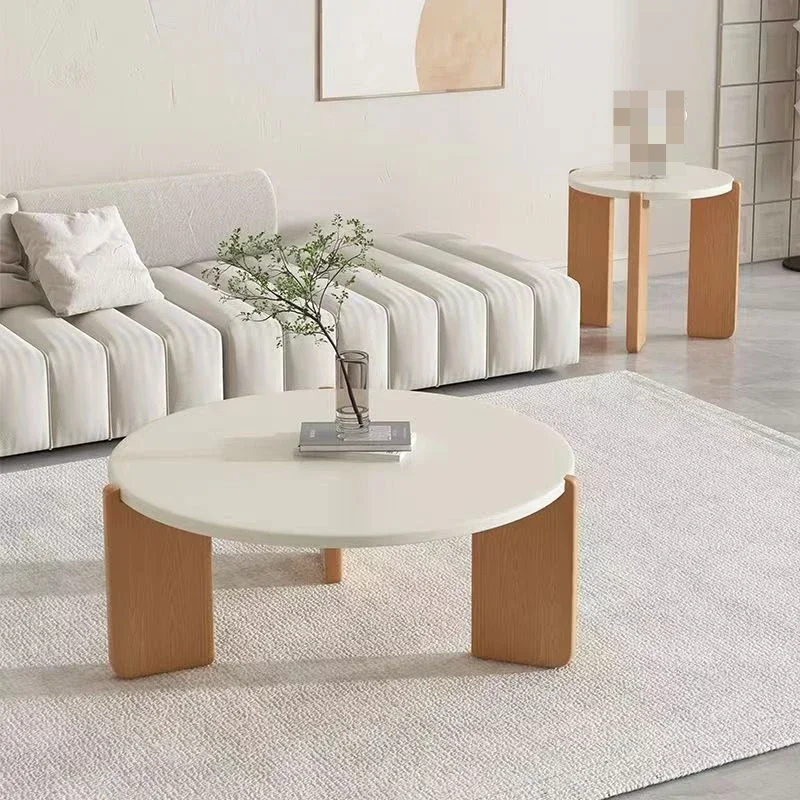 Coffee Tea Lounge - Stoliki kawowe z litego drewna, minimalistyczne,
