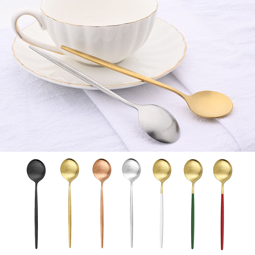 Coffee Tea And Sugar Canister Set - 6 sztuk mała matowa łyżka herbata