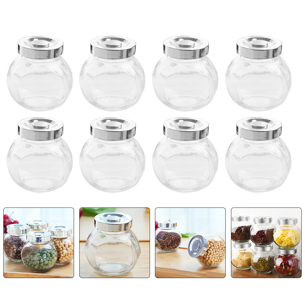 Coffee And Tea Glass - 8 sztuk lekkich, przenośnych szklanych pojemników