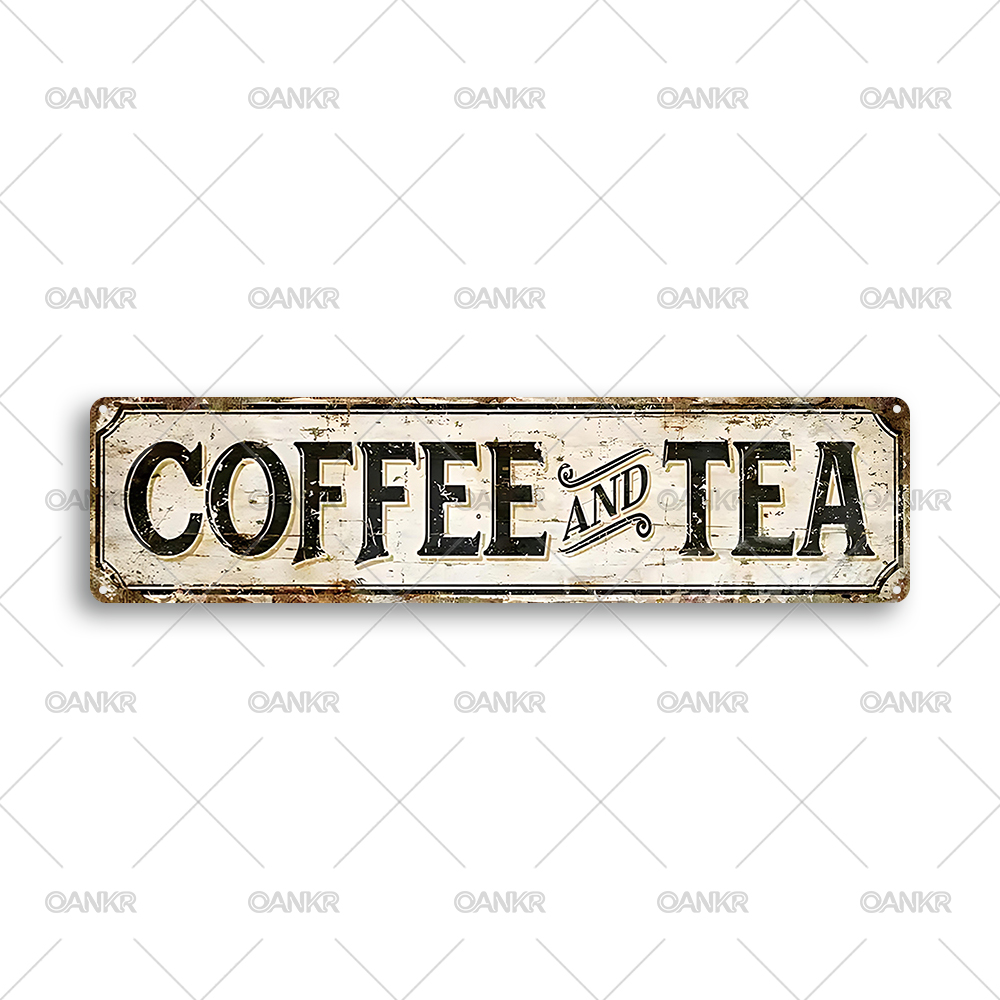 Vintage Plakat Dekoracyjny na  – Coffee Tea Poster recenzja i cena