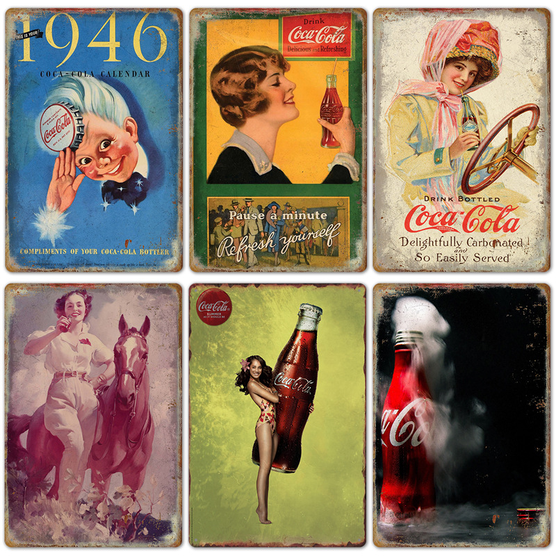 Vintage Cola Logo metalowy pla – Coffee Tea Poster recenzja i cena