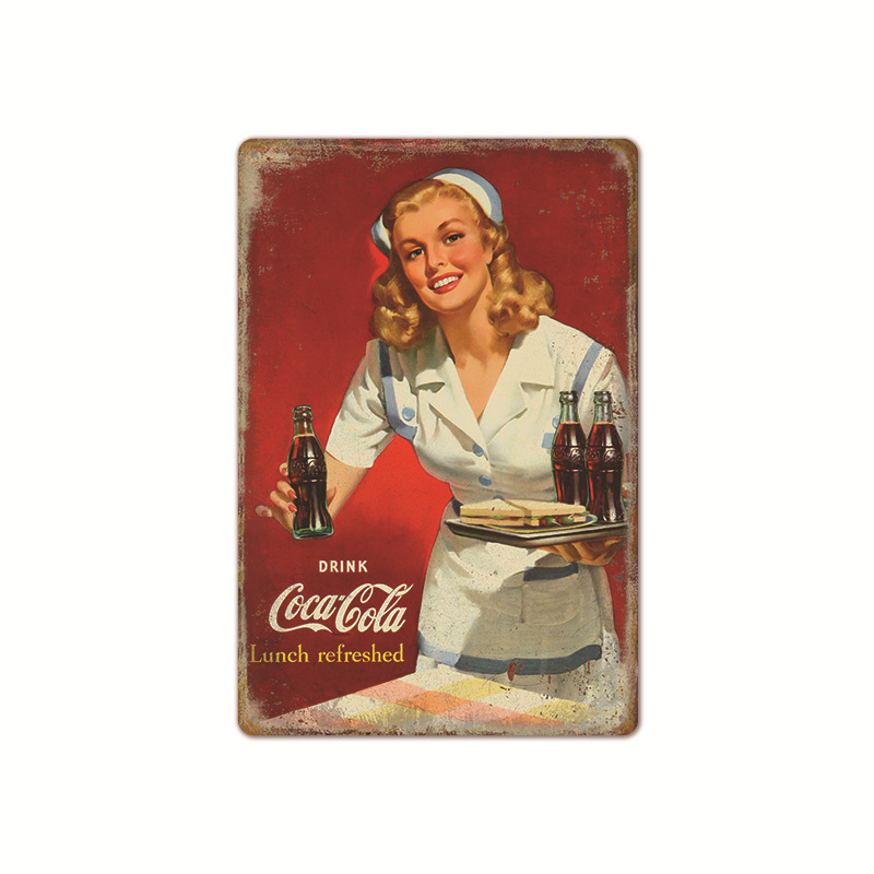Vintage Cola Logo metalowy pla – Coffee Tea Poster recenzja i cena