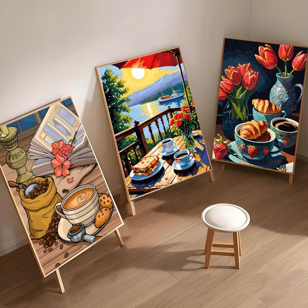 Plakat z motywem filiżanki kaw – Coffee Tea Poster recenzja i cena