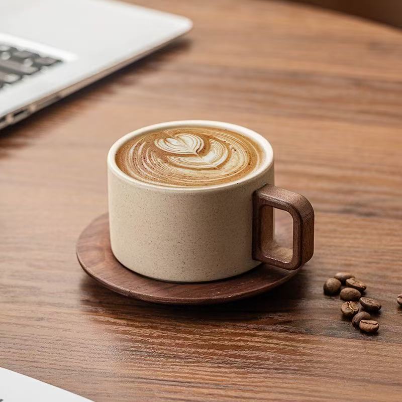 Retro ceramiczny zestaw filiża – Coffee Tea Uses recenzja i cena