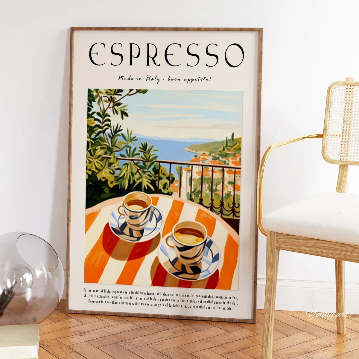 Plakat na płótnie z włoską kaw – Coffee Tea Poster recenzja i cena