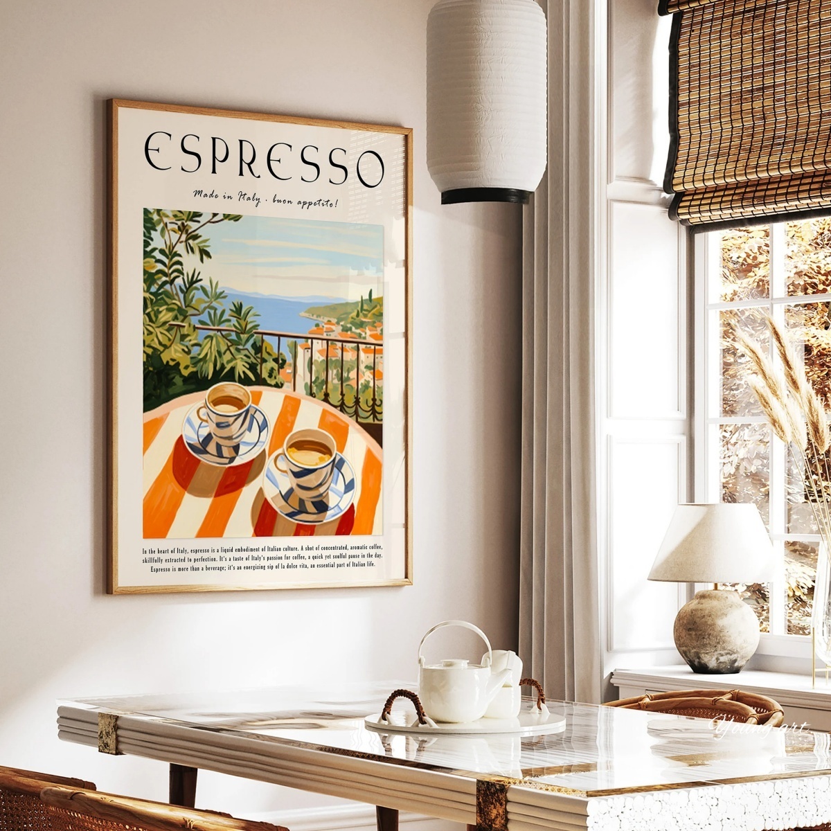Plakat na płótnie z włoską kaw – Coffee Tea Poster recenzja i cena
