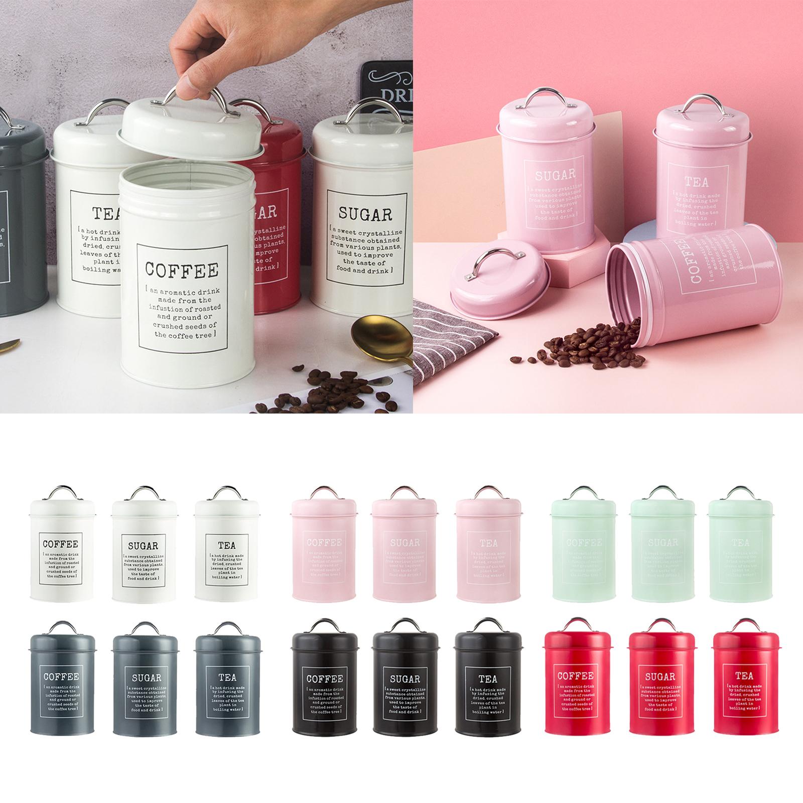 3-częściowy zestaw szczelnych  – Coffee Tea And Sugar Canister Set recenzja i cena