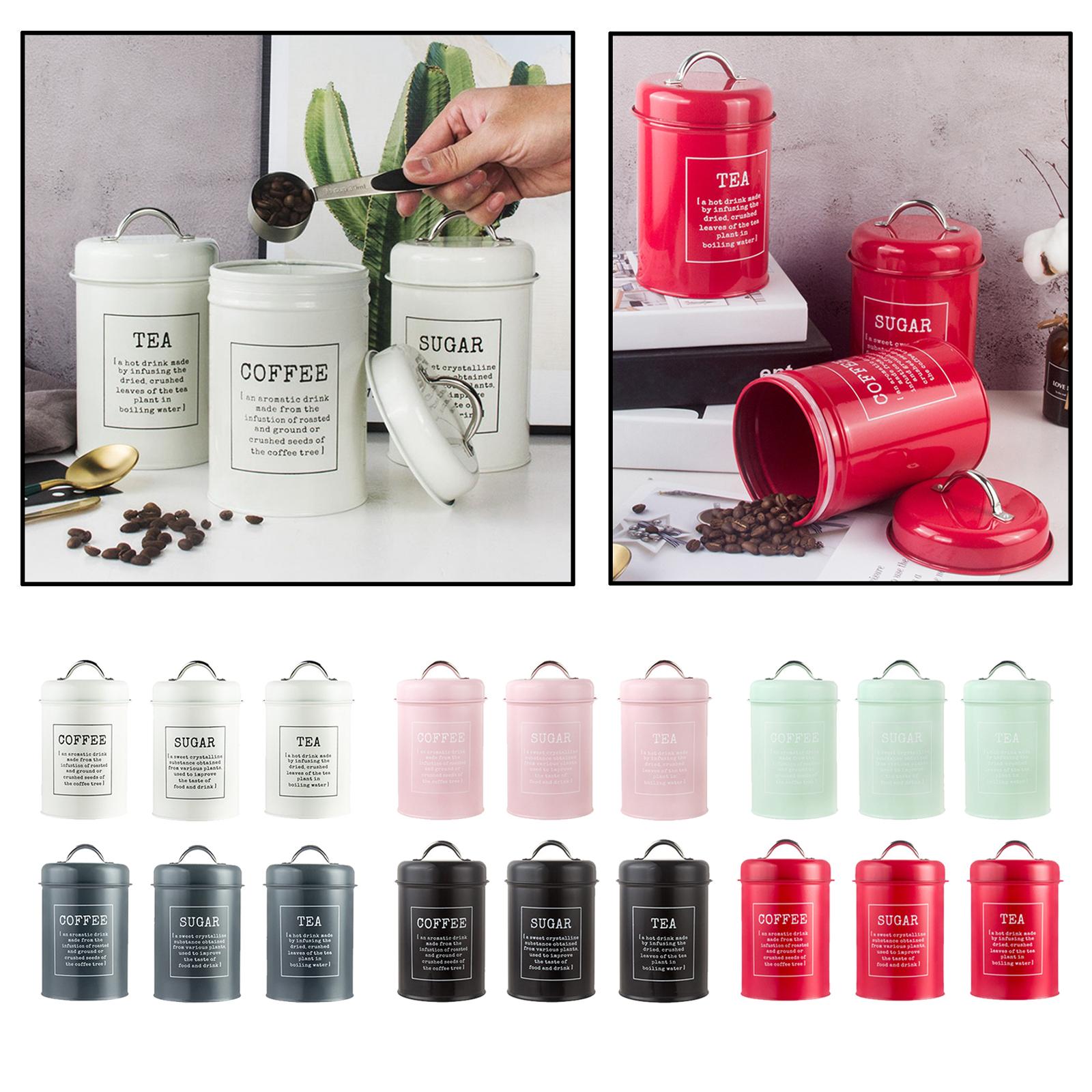3-częściowy zestaw szczelnych  – Coffee Tea And Sugar Canister Set recenzja i cena