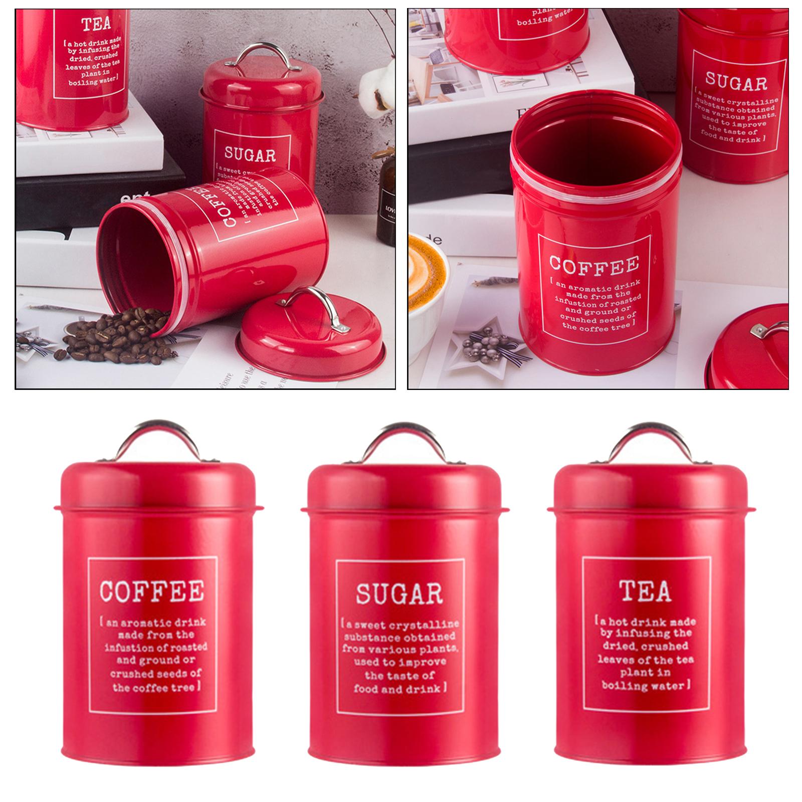 3-częściowy zestaw szczelnych  – Coffee Tea And Sugar Canister Set recenzja i cena