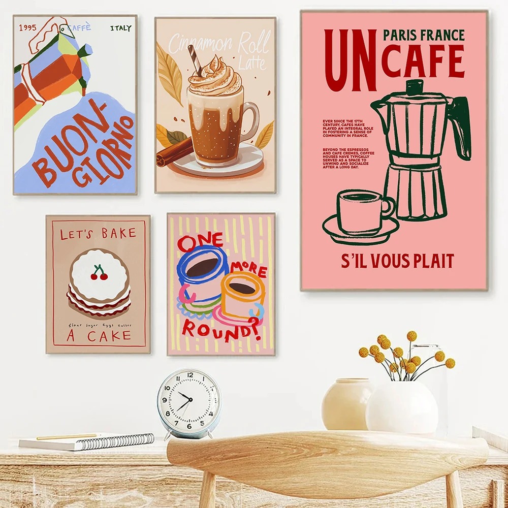 Plakat na płótnie w stylu retr – Coffee Tea Poster recenzja i cena