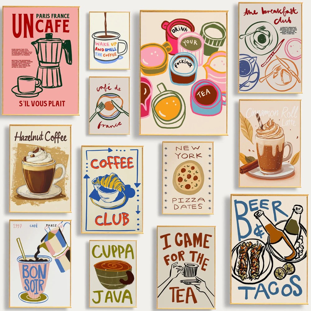 Plakat na płótnie w stylu retr – Coffee Tea Poster recenzja i cena