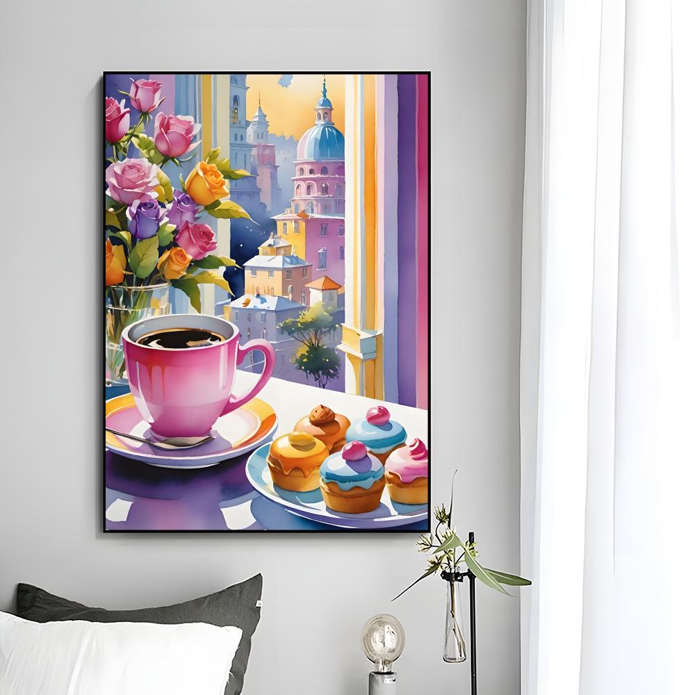 Słodki Przytulny Delikatny Art – Coffee Tea Poster recenzja i cena