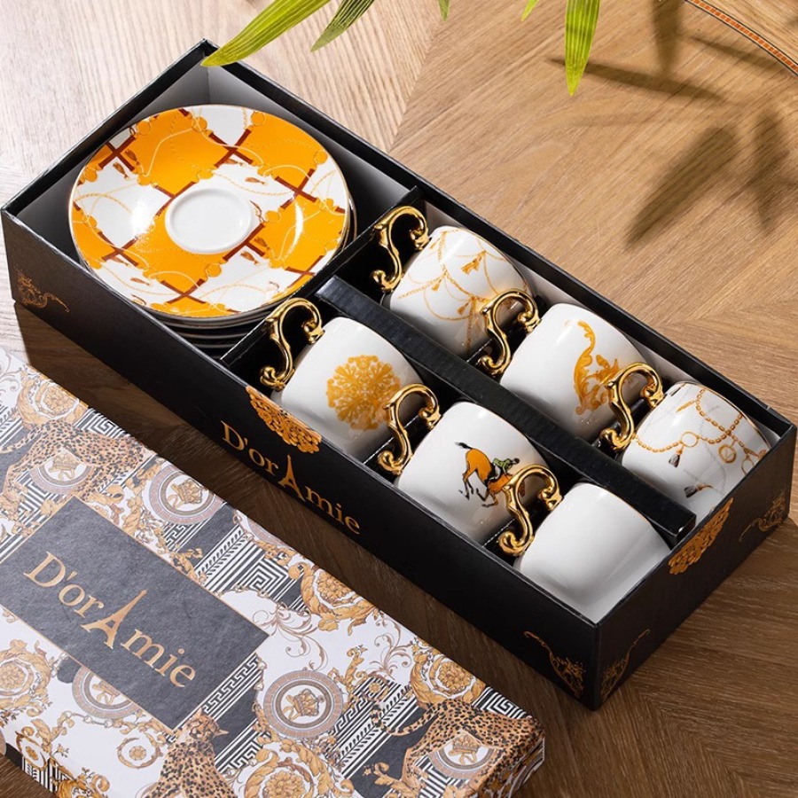Zestaw 6 filiżanek i spodków d – Coffee Tea Drawer Organizer recenzja i cena