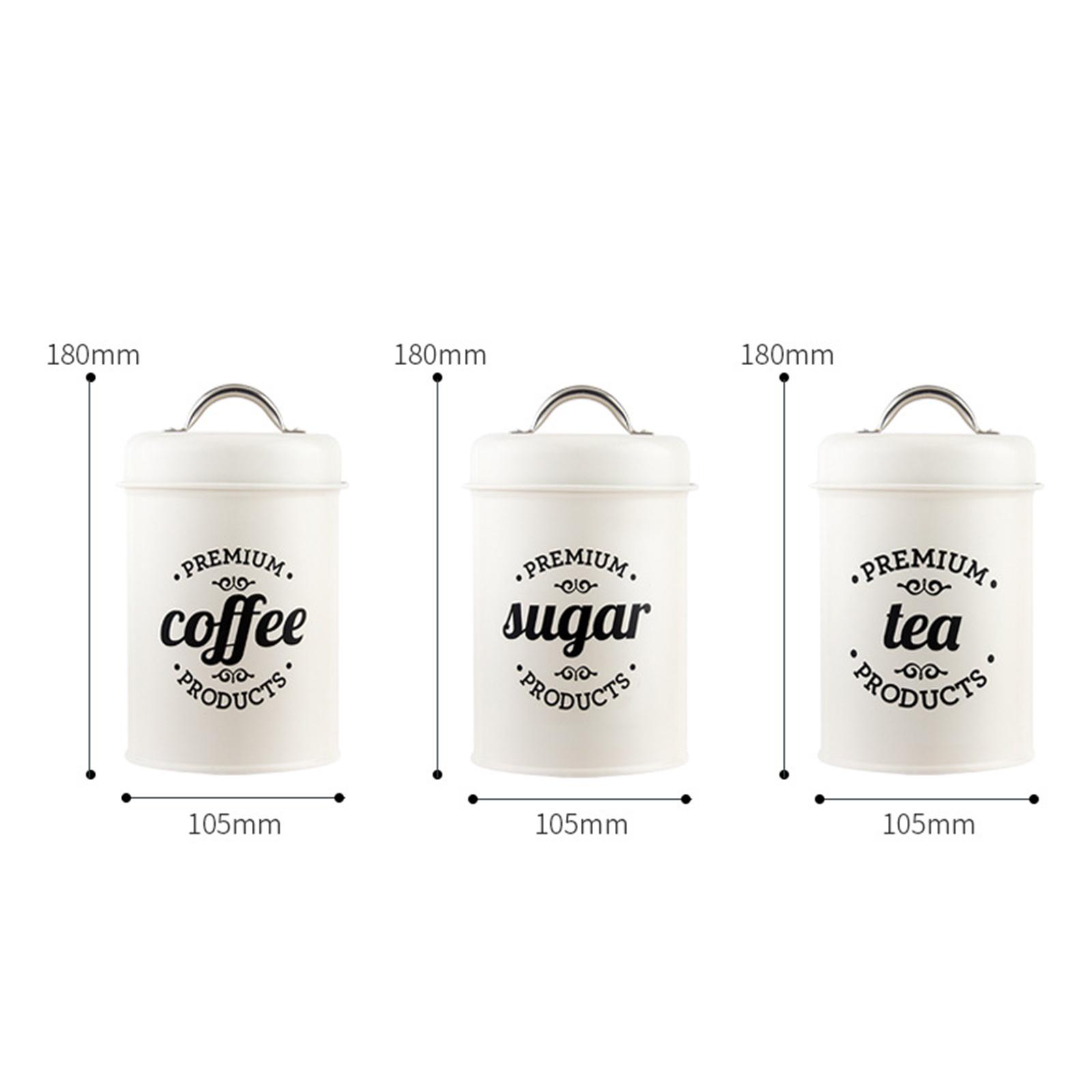 Metalowy zestaw pojemników kuc – Coffee Tea And Sugar Canister Set recenzja i cena