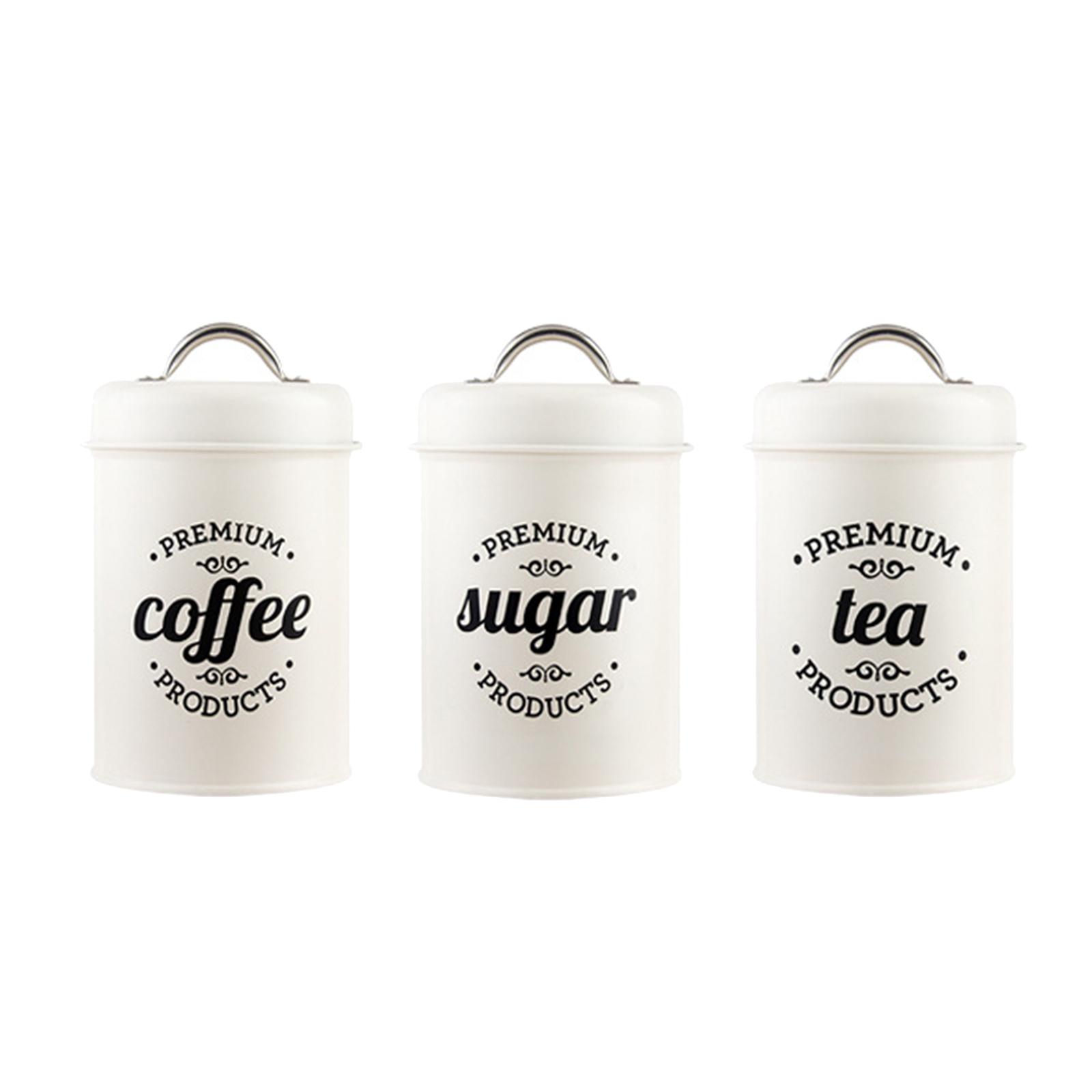 Metalowy zestaw pojemników kuc – Coffee Tea And Sugar Canister Set recenzja i cena