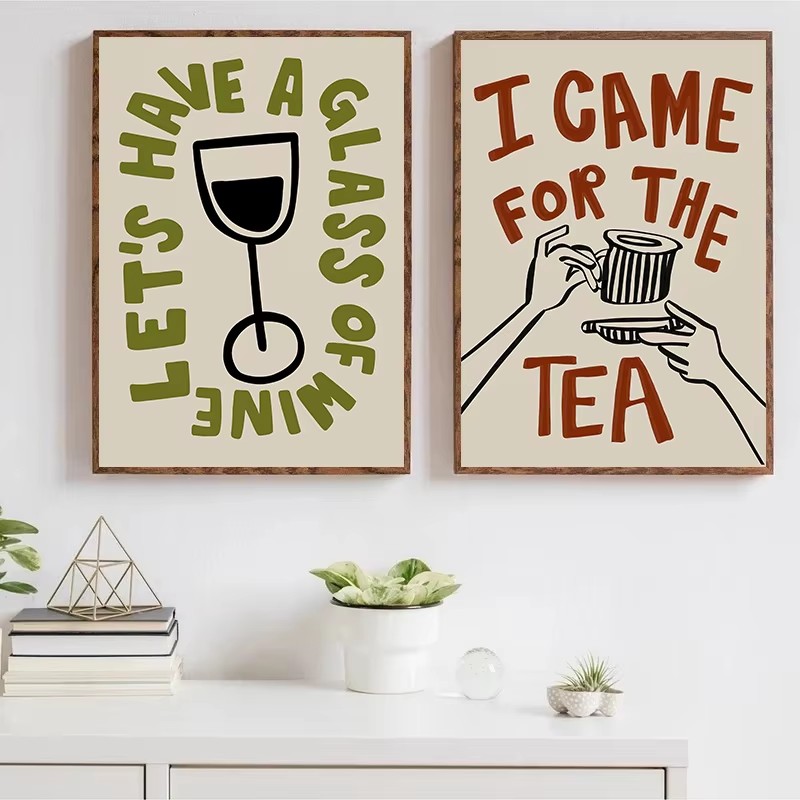 Abstrakcyjna kawa popołudniowa – Coffee Tea Poster recenzja i cena
