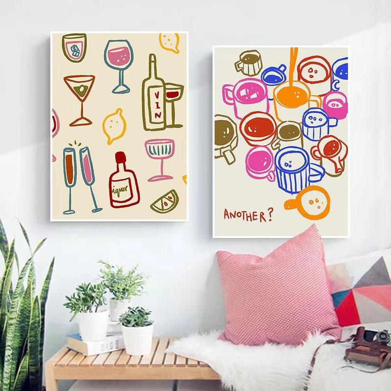 Abstrakcyjna kawa popołudniowa – Coffee Tea Poster recenzja i cena