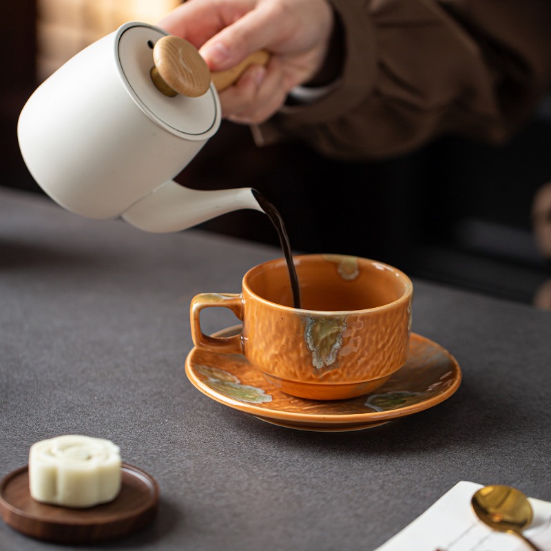 Zestaw ceramicznych filiżanek  – Coffee Tea Latte recenzja i cena