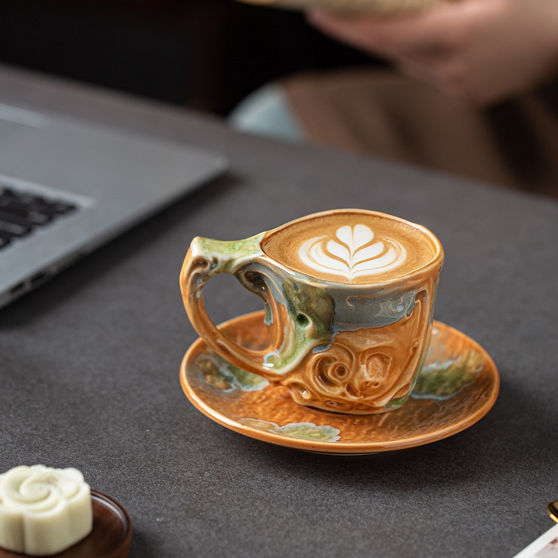 Zestaw ceramicznych filiżanek  – Coffee Tea Latte recenzja i cena
