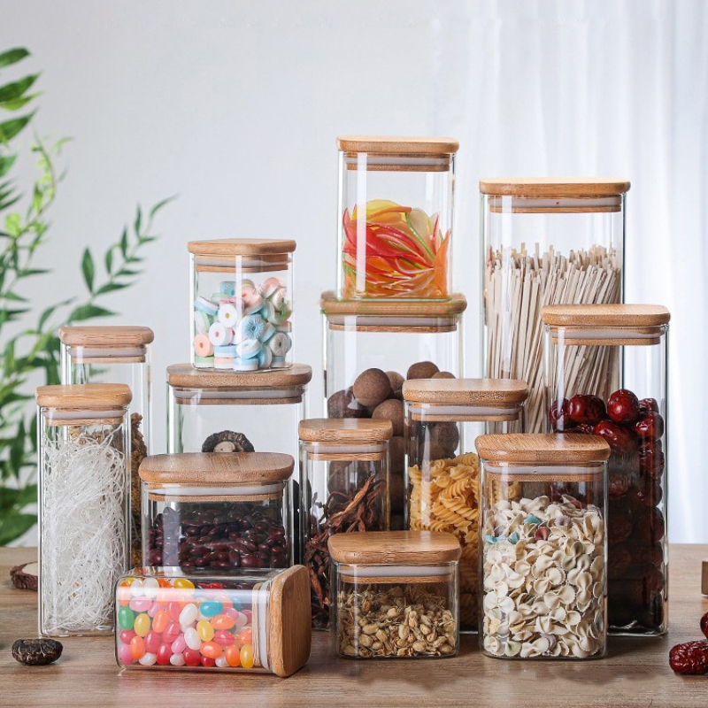 Szklane puszki bambusowe przez – Coffee Tea Drawer Organizer recenzja i cena